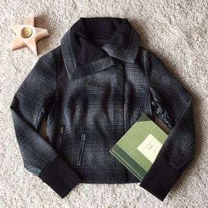 Suzy Shier | Fall Coat with Asymmetrical Zipper